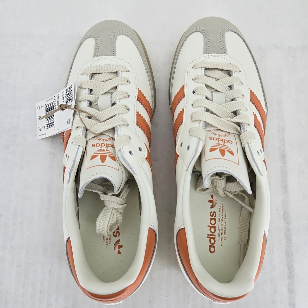 Adidas Samba OG W Off White Dusty Orange Gum IH9057 Womens 6.5 New - Picture 13 of 14